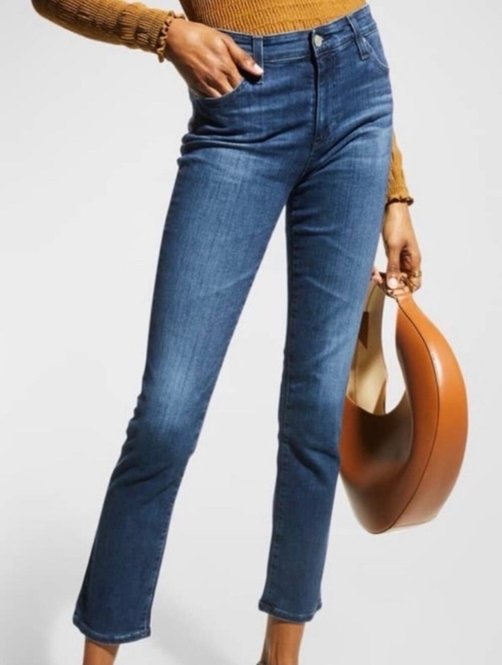 AG Adriano Goldschmied Mari High rise Slim Straight Jeans